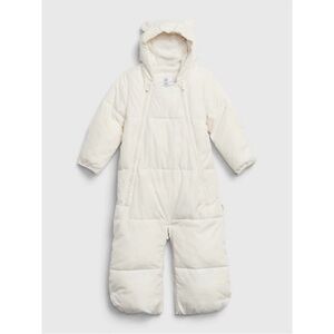 Baby Gap ColdControl Max Bundler snowsuit bunting suit ivory white size 6-12